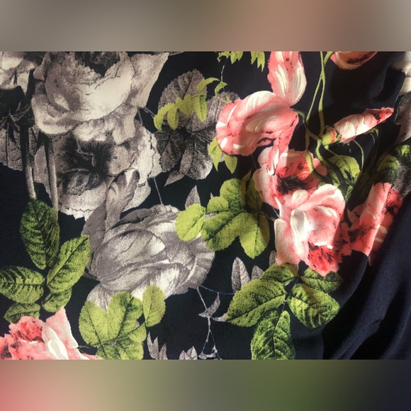 Connected Apparel Sleeveless Floral Print Dress NWT - Picture 9 of 9